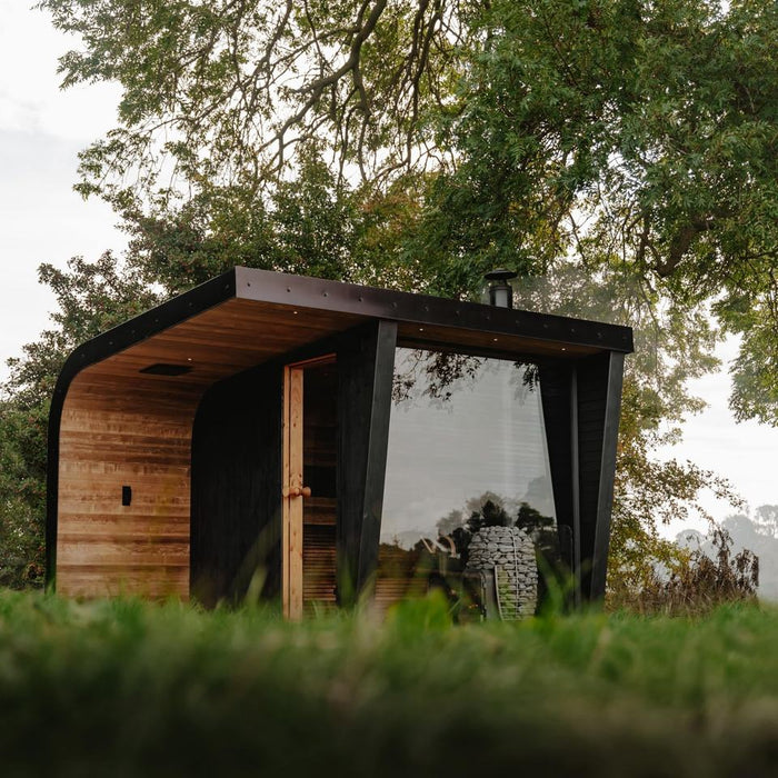 Canadian Hemlock outdoor sauna shower